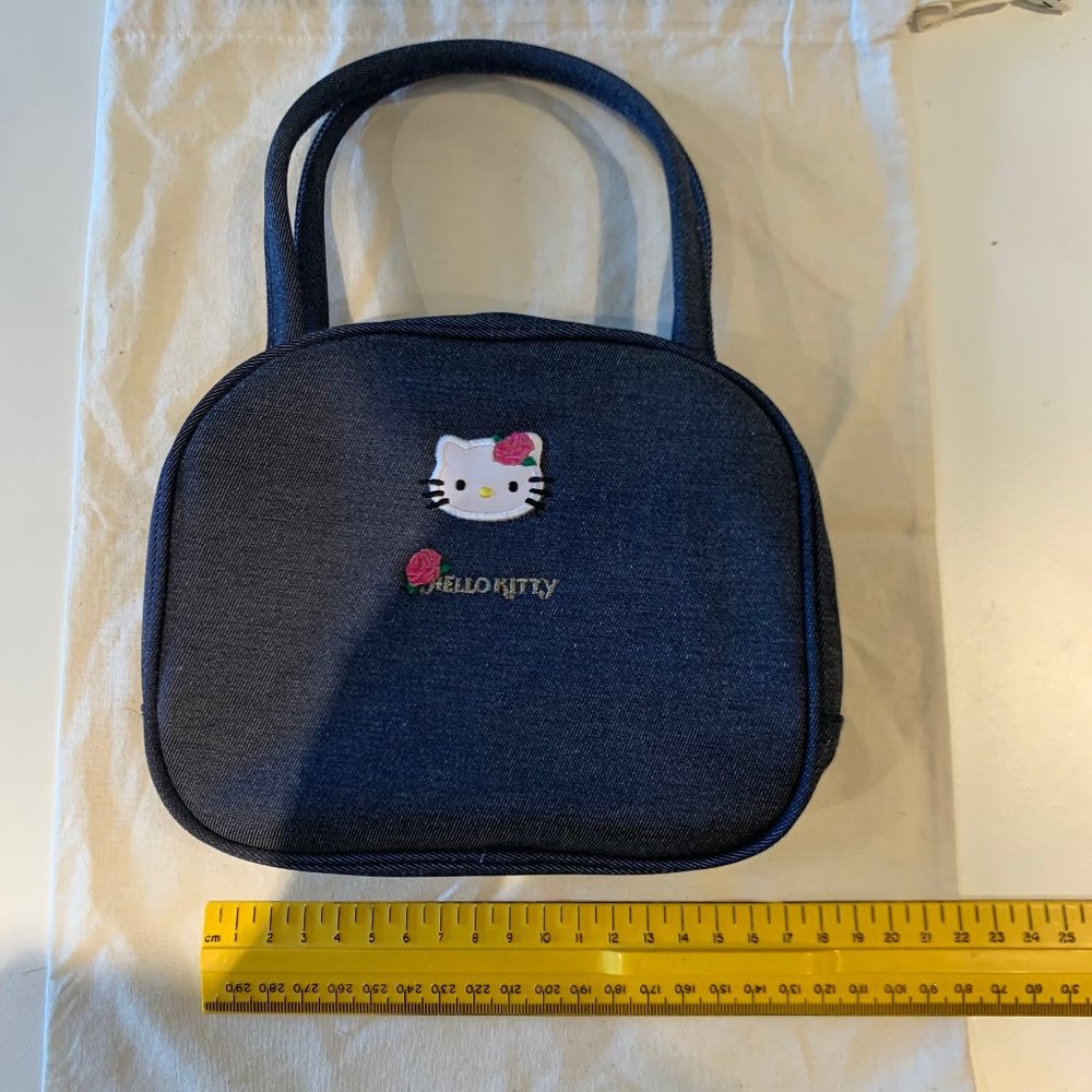 Hello Kitty Vintage Denim Purse 1997 Made in Japan